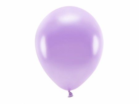 ECO Ballonger 10 Stk, 30cm - Metallisk, Lavendel
