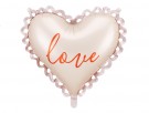 Folie Hjerte Love med border 50x47 cm thumbnail