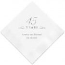 Jubileum / Bursdag 45 Years - Personlig Serviett thumbnail