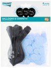 Ballong baby blå konfetti thumbnail