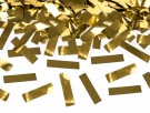 Konfettikanon - Gull med Rektangulært Confetti (28 cm) thumbnail
