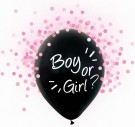 Ballong baby rosa konfetti thumbnail