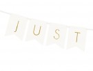 Banner Just Married Hvit thumbnail