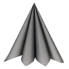 Servietter Luksus Textile Touch - Antrasitt 20 stk