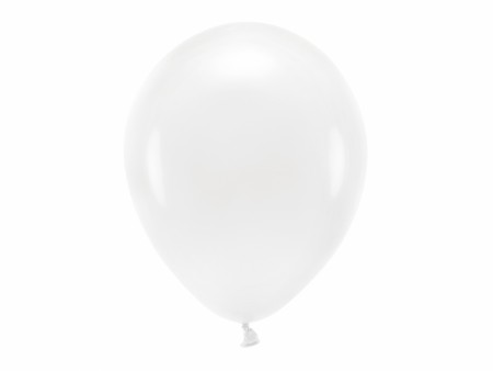 ECO Ballonger 10 Stk, 30cm - Pastell, Hvit