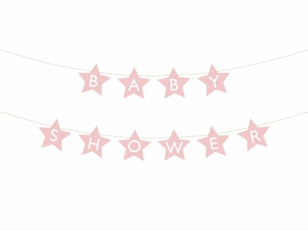 Babyshower banner rosa