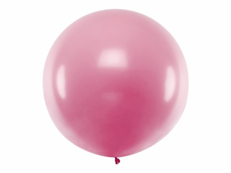 Jubmo ballong 100 cm - Lysrosa metallic