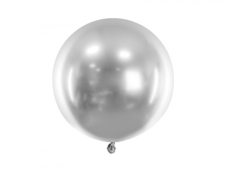 Glossy Ballong Sølv 60 cm