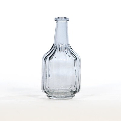 Minivase/flaske Stor 12,5cm mørk grå